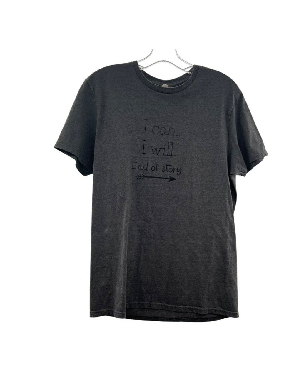 Fruit of the Loom Women's Graphic Tee Gray/Black Size Medium